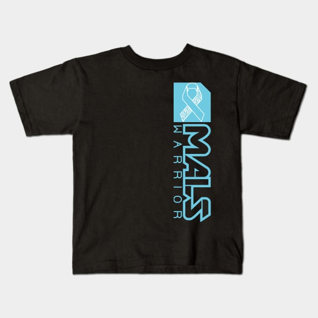 Median Arcuate Ligament Syndrome MALS (Teal Tall) Kids T-Shirt by NationalMALSFoundation